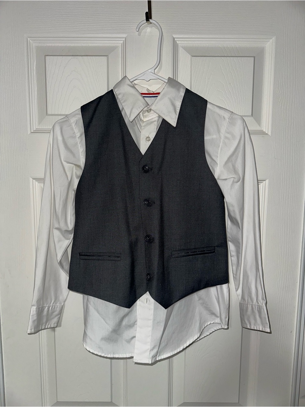 Boys Charcoal 3-Piece Suit with Vest and Shirt - Unbranded - Picture 2 of 9